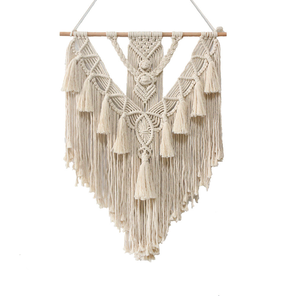 Hand-Woven Macrame Wall Hanging - Elegant Home Decor