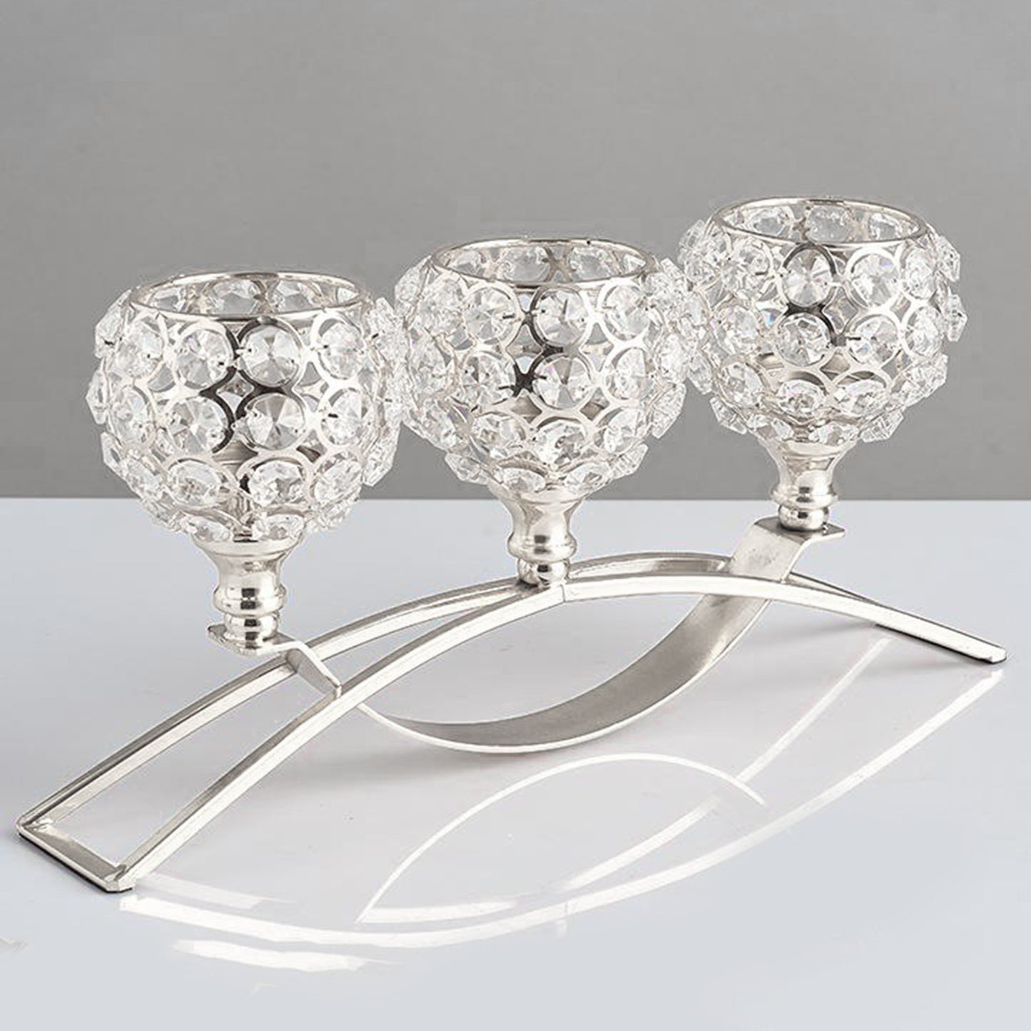 Geometric Crystal Candle Holder - Elegant Home Decor