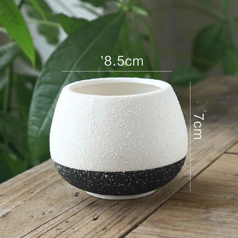 Ceramic Flower Pot - Breathable & Stylish Design