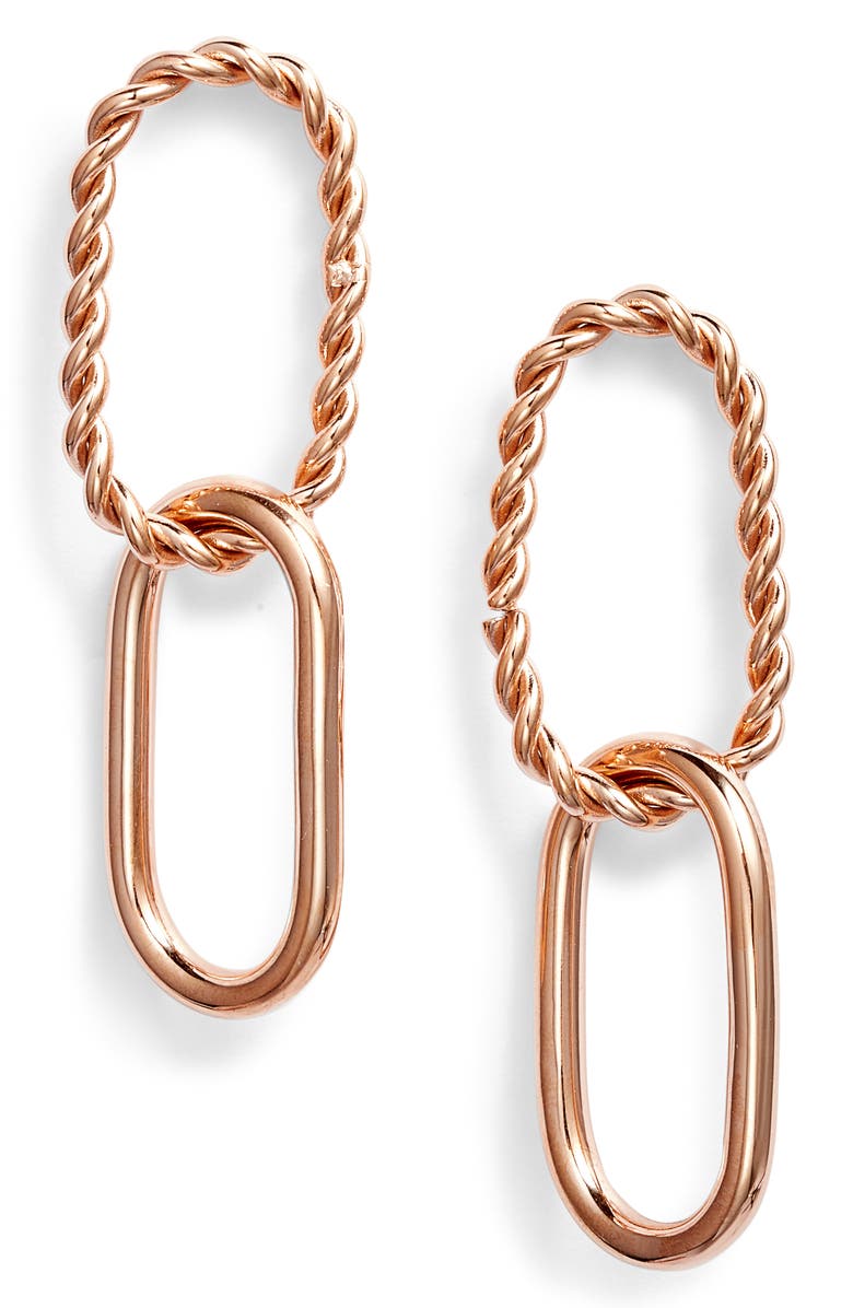 Twisted Chain Link Earrings | More Colors Available