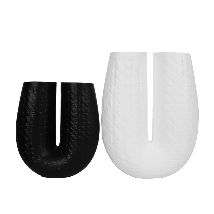 Luxury Geometric Resin Vase Set - Stylish Home Décor