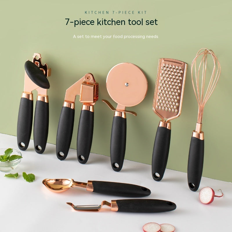 Rose Gold Kitchen Tool Set - Stylish & Durable