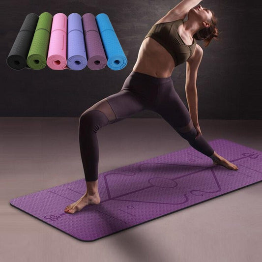 Non-Slip TPE Yoga Mat - Ideal for Beginners