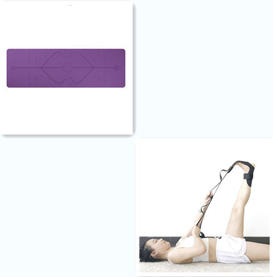 Non-Slip TPE Yoga Mat - Ideal for Beginners