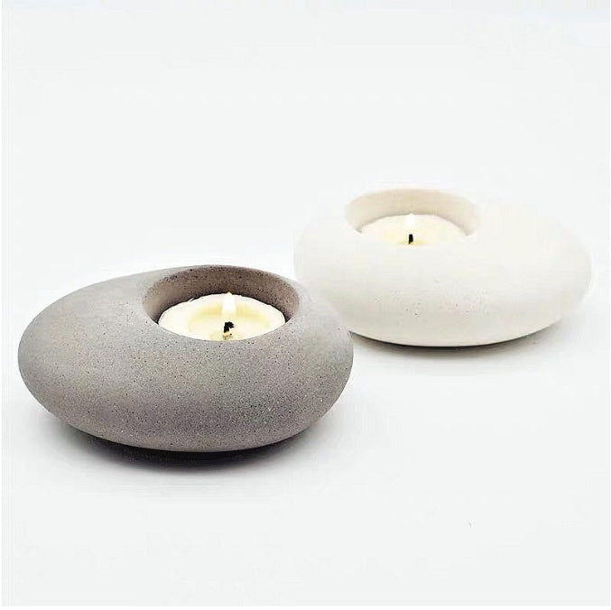 Stylish Cobblestone Candlestick - Elegant Home Decor