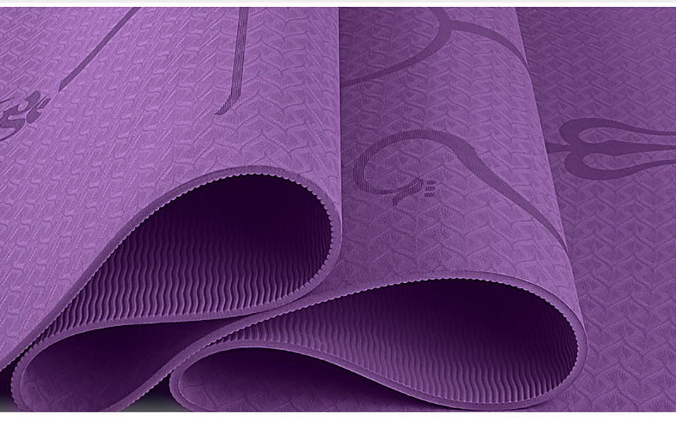Non-Slip TPE Yoga Mat - Ideal for Beginners