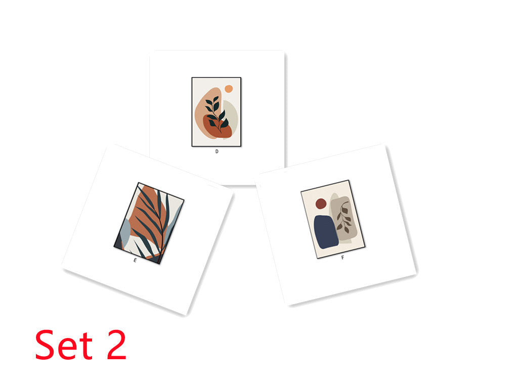 Abstract Plant Leaf Art - Modern Decor for Any Room