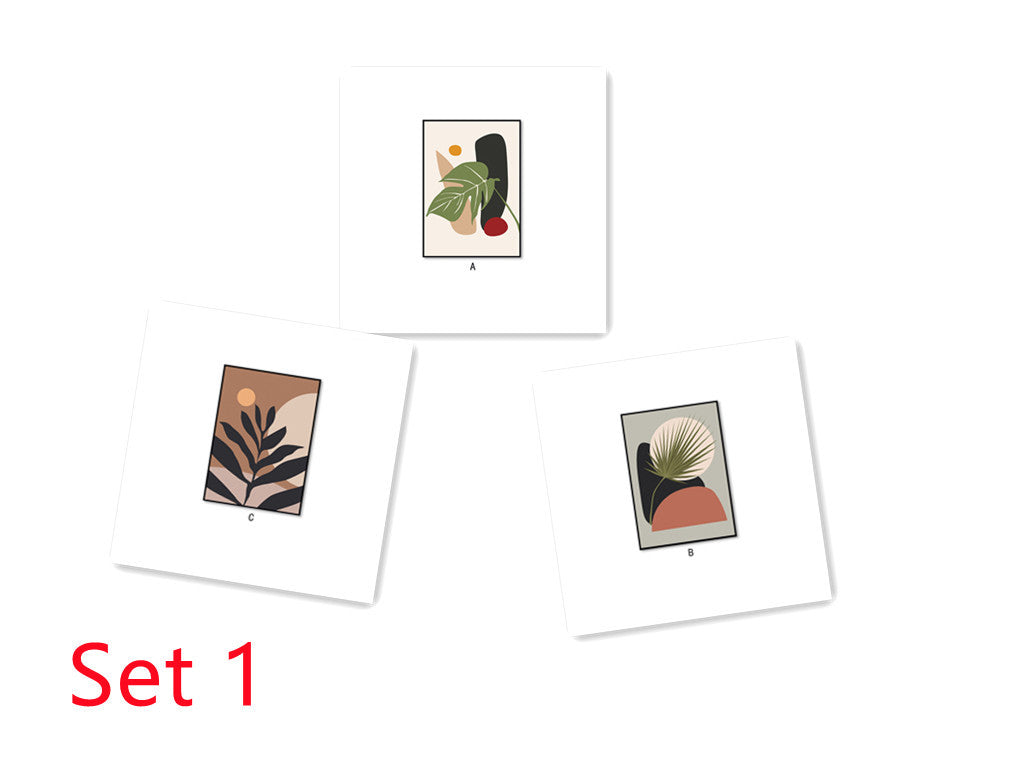 Abstract Plant Leaf Art - Modern Decor for Any Room