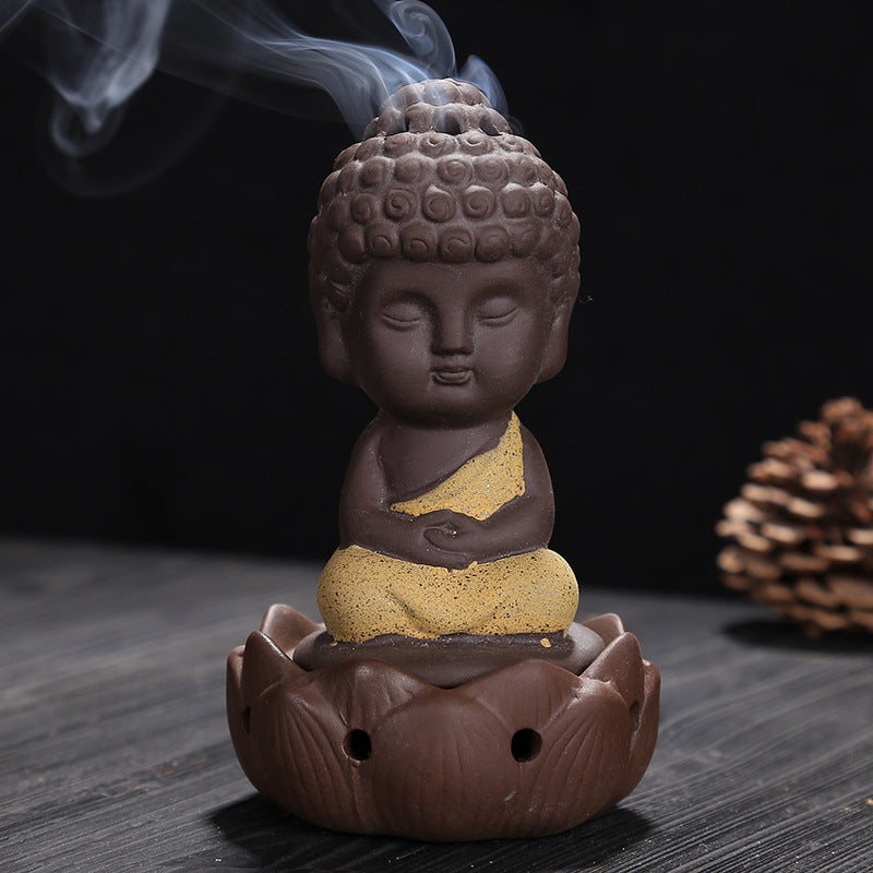 Ceramic Buddha Incense Burner - Enhance Your Zen Space