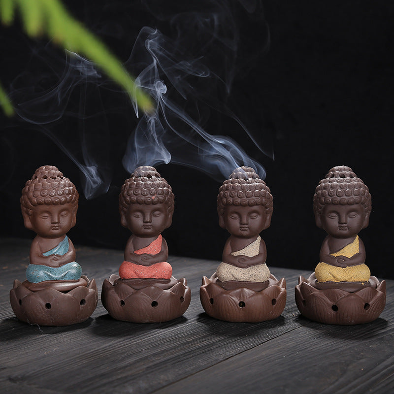 Ceramic Buddha Incense Burner - Enhance Your Zen Space