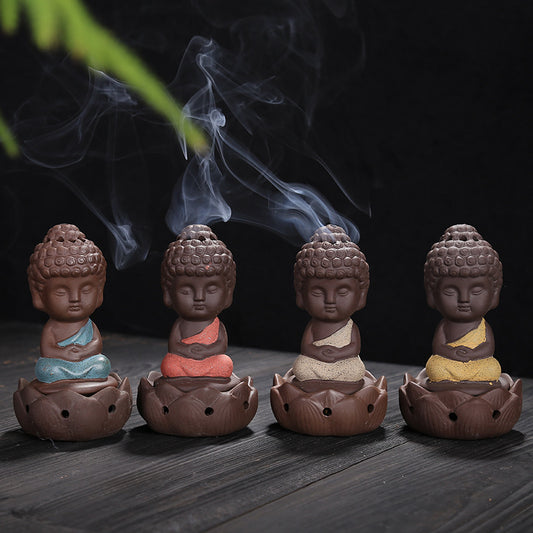 Ceramic Buddha Incense Burner - Enhance Your Zen Space