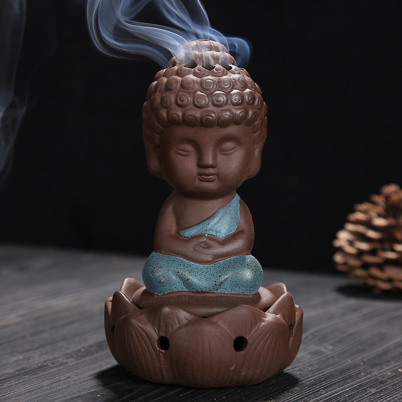 Ceramic Buddha Incense Burner - Enhance Your Zen Space