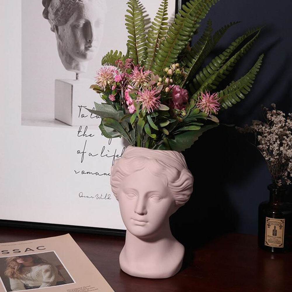 Venus Head Statue Vase - Elegant Home Accent