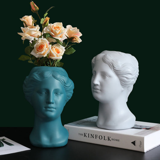 Venus Head Statue Vase - Elegant Home Accent