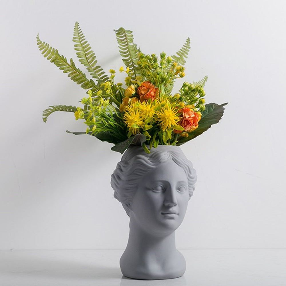 Venus Head Statue Vase - Elegant Home Accent