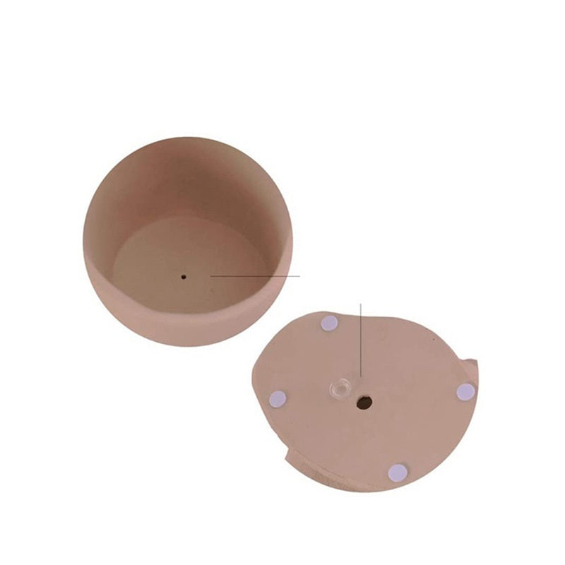 Ceramic Flowerpot - Charming Garden Doll Decoration