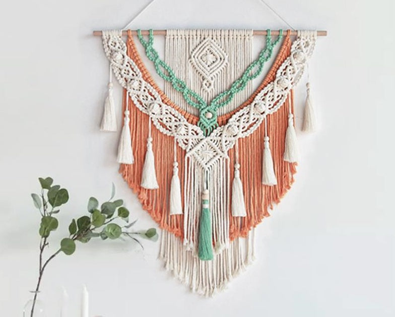 Bohemian Woven Tapestry - Elegant Wall Decor