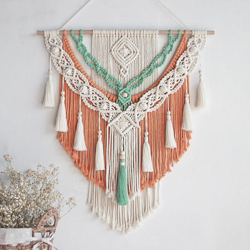 Bohemian Woven Tapestry - Elegant Wall Decor