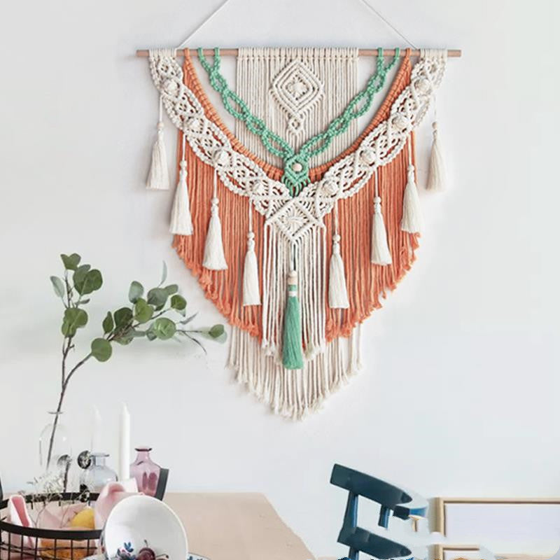 Bohemian Woven Tapestry - Elegant Wall Decor
