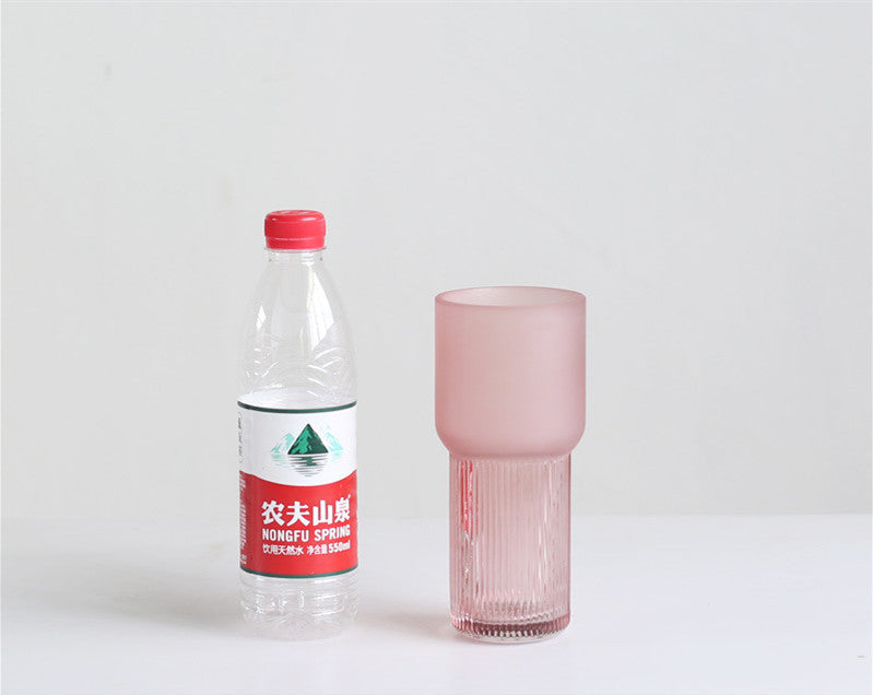 Nordic Minimalist Frosted Glass Vase - Elegant Decor