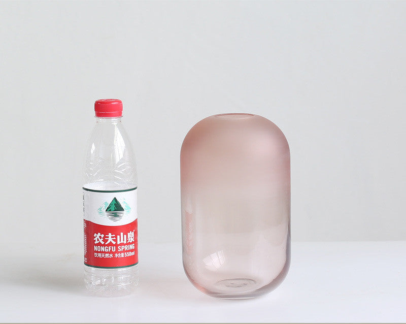 Nordic Minimalist Frosted Glass Vase - Elegant Decor