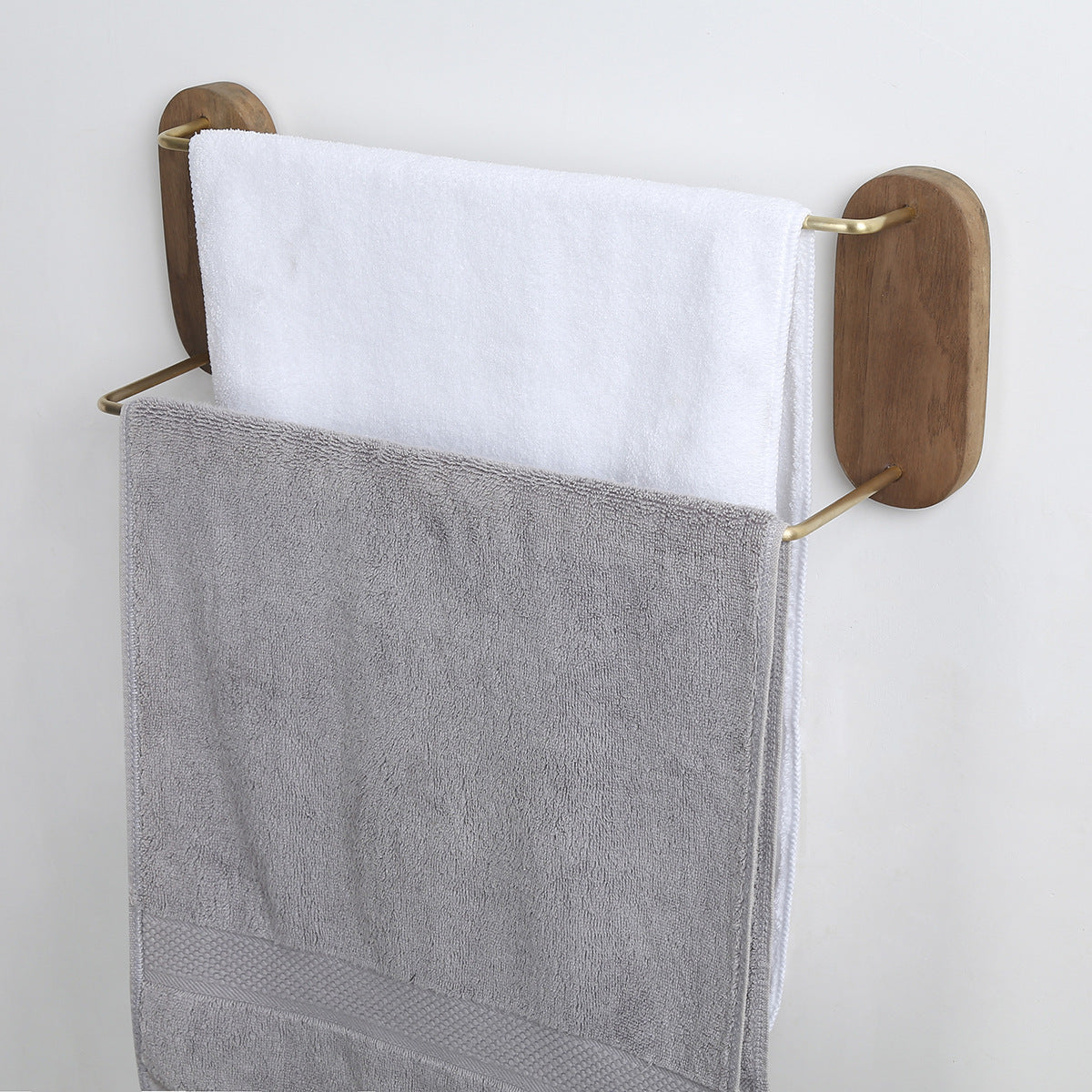 Elegant Double Bar Towel Rack - Versatile Home Storage