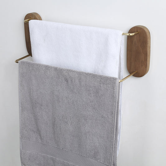 Elegant Double Bar Towel Rack - Versatile Home Storage