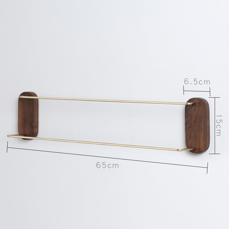 Elegant Double Bar Towel Rack - Versatile Home Storage