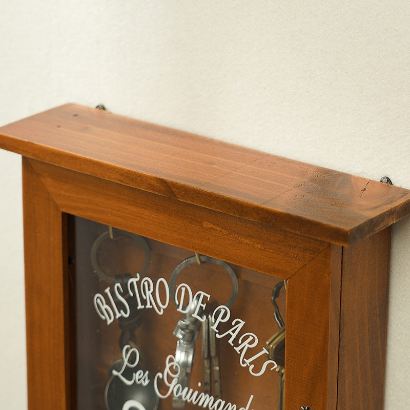 Rustic Wooden Key Shelf - Stylish Wall Storage