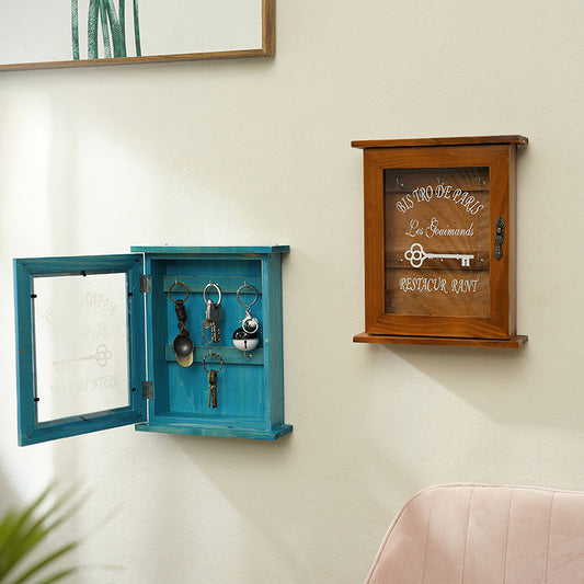 Rustic Wooden Key Shelf - Stylish Wall Storage