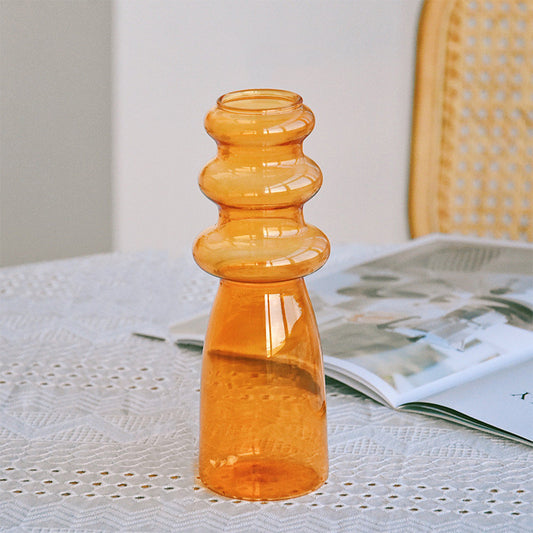 Colorful Glass Vase - Modern Home Decor Accent