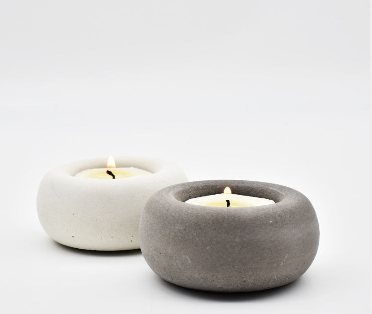 Stylish Cobblestone Candlestick - Elegant Home Decor