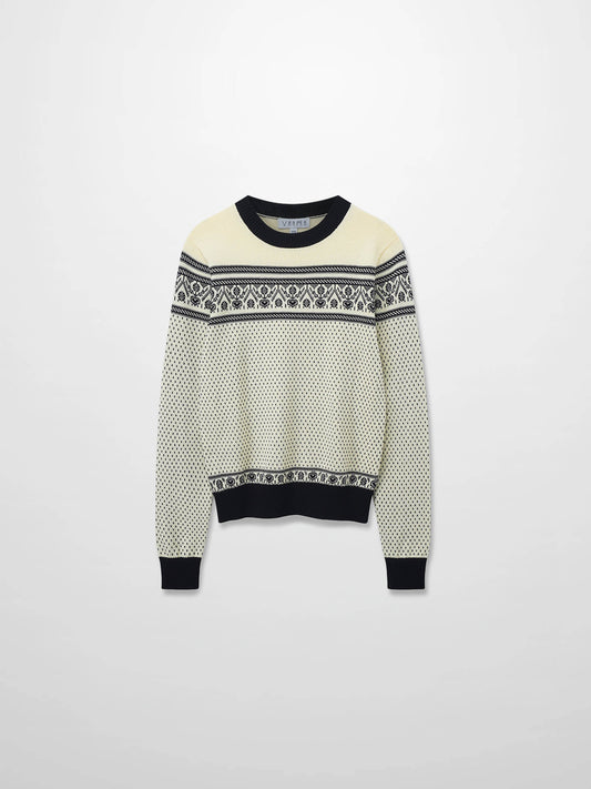 Designed Sweater-Black Combo Print