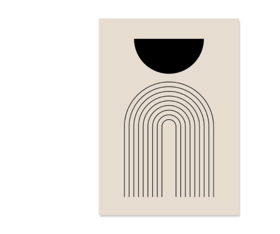 Boho Abstract Lines Canvas Art - Elevate Your Space