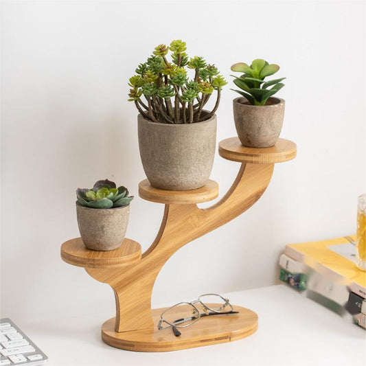 Wooden Display Rack - Stylish Multi-Tier Organizer