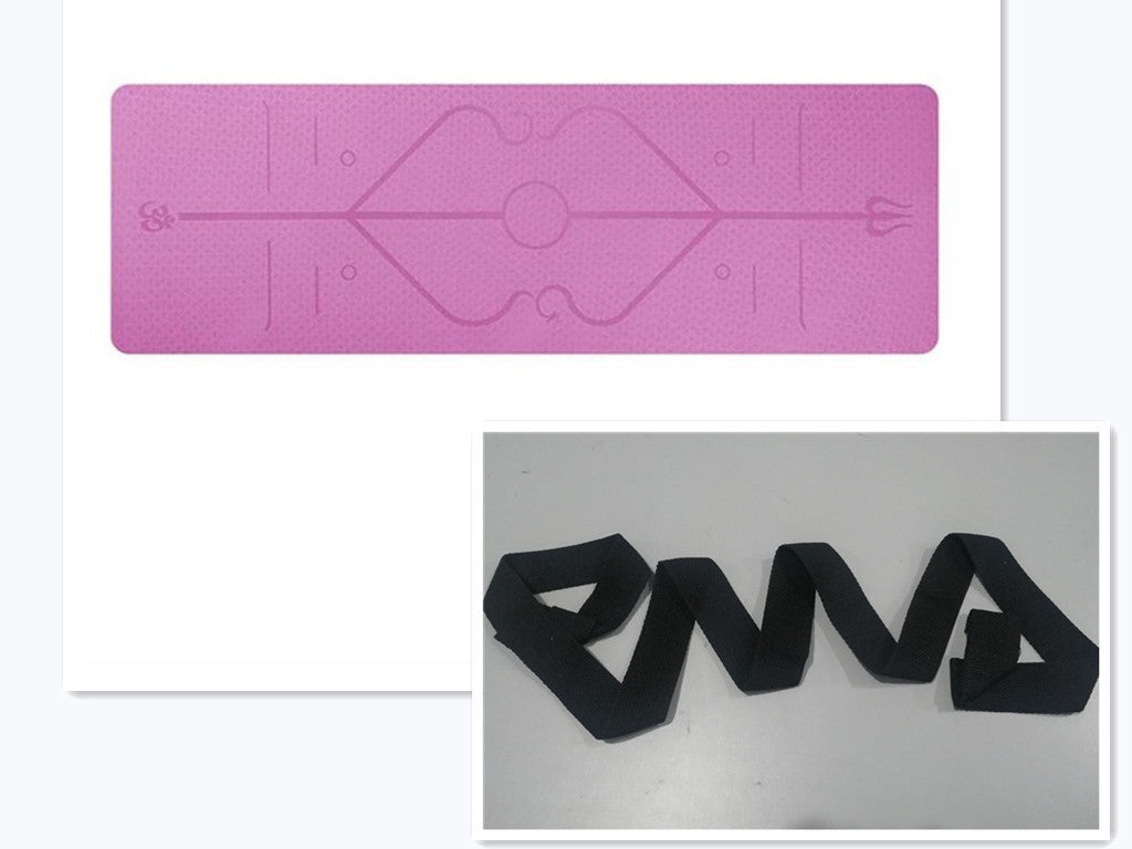 Non-Slip TPE Yoga Mat - Ideal for Beginners