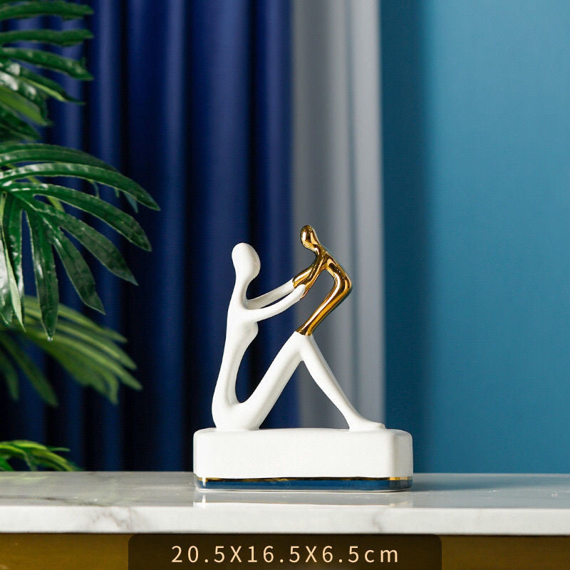 Modern Ceramic Statuette - Elegant Home Decor