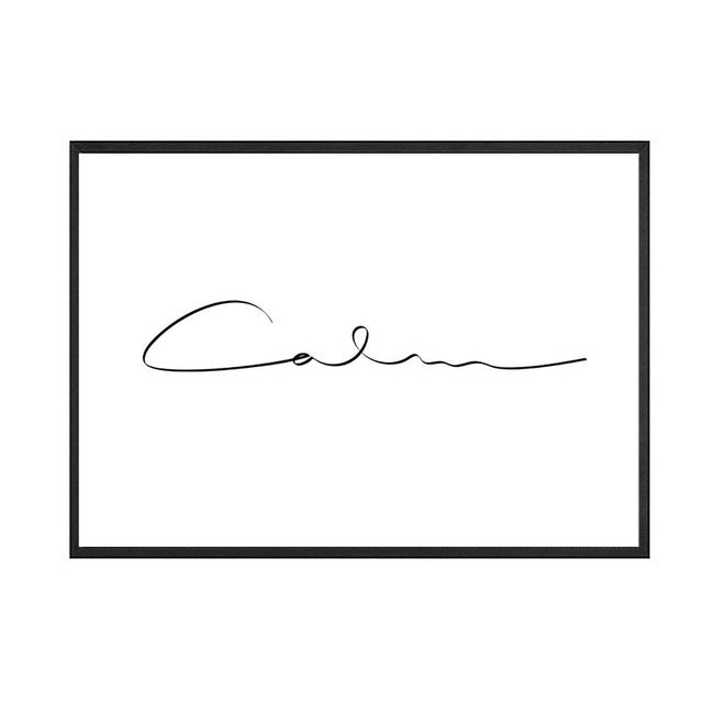 Green & Gold Leaves Poster - Elegant Living Room Decor