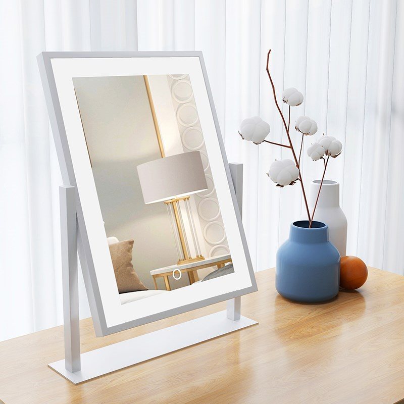 Illuminated Makeup Mirror with Adjustable Lighting