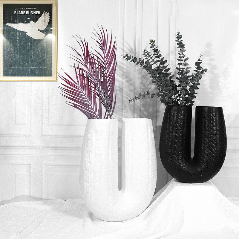 Luxury Geometric Resin Vase Set - Stylish Home Décor