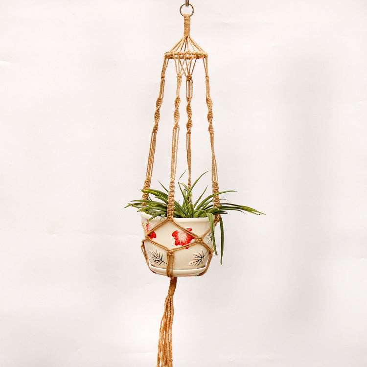 Vintage Macrame Plant Hanger - Elegant Home Decor