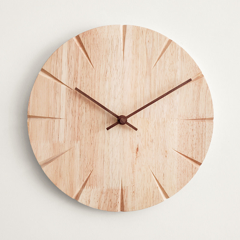 Elegant Wooden Wall Clock - Timeless Home Accent