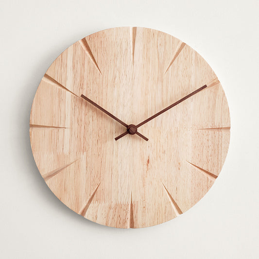 Elegant Wooden Wall Clock - Timeless Home Accent