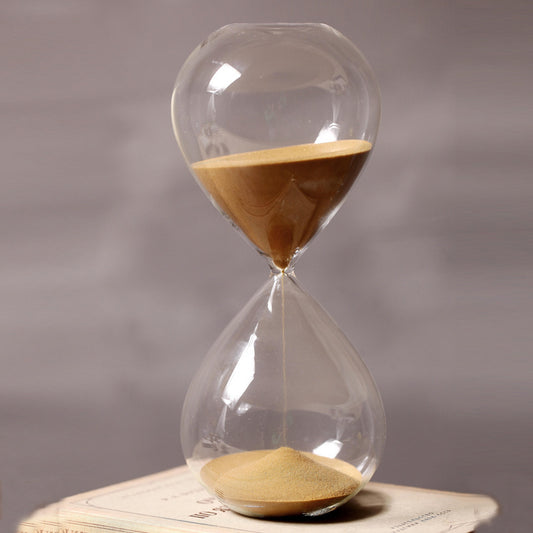 Elegant Sand Timer - 60-Minute Hourglass Decor