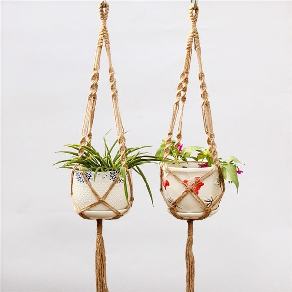 Vintage Macrame Plant Hanger - Elegant Home Decor