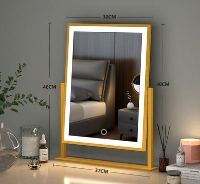 Illuminated Makeup Mirror with Adjustable Lighting