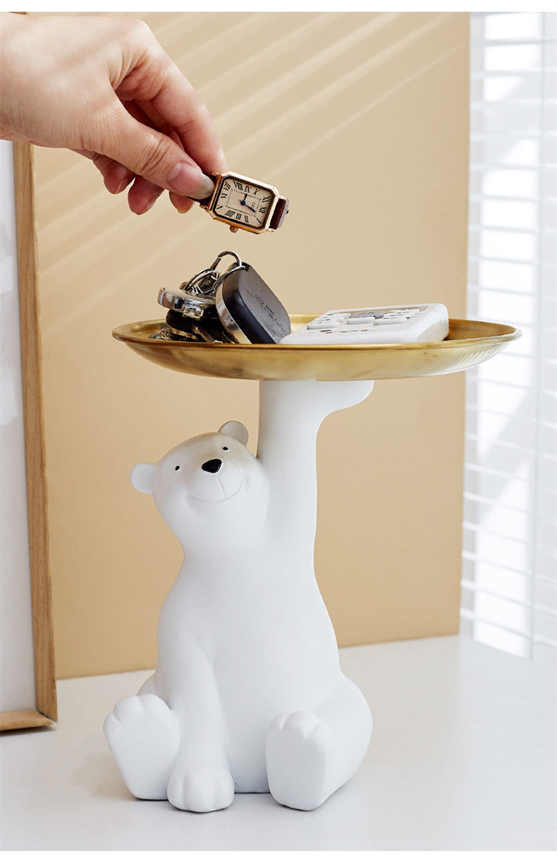 Charming Bear Tray - Perfect for Key Storage & Decor