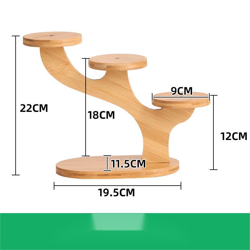 Wooden Display Rack - Stylish Multi-Tier Organizer