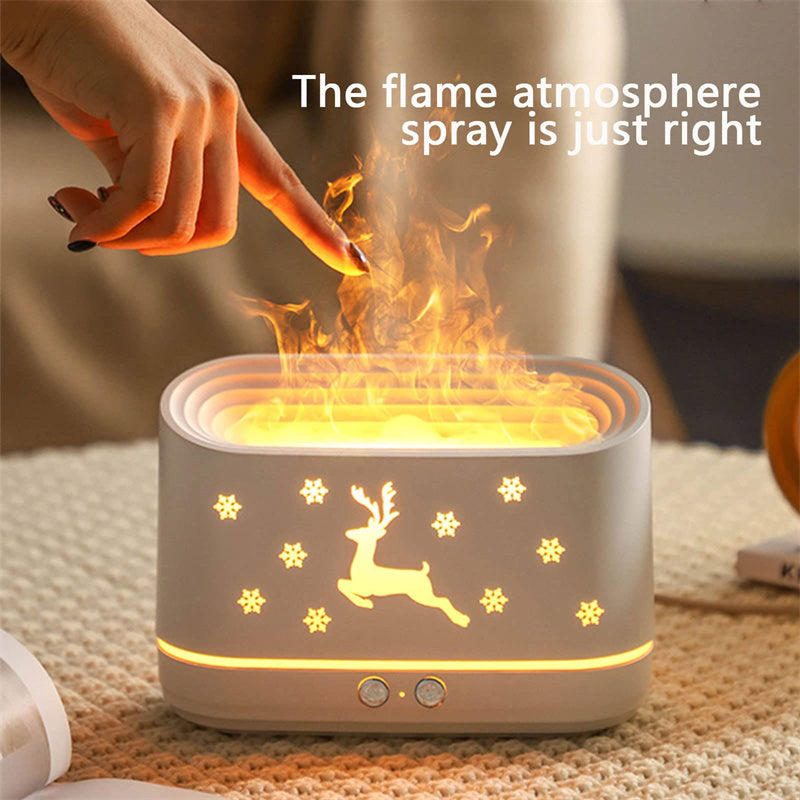 Flame Effect Humidifier & Diffuser - Enhance Your Space