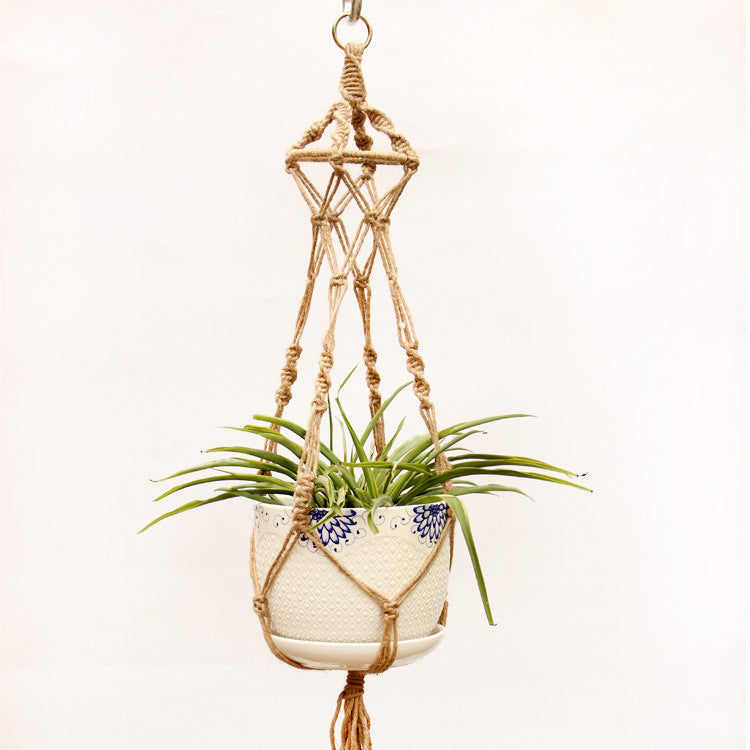 Vintage Macrame Plant Hanger - Elegant Home Decor